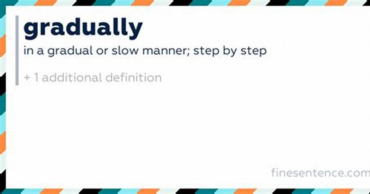 When Does Gradually Mean?