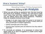 When Does It Mean to Write Academically?