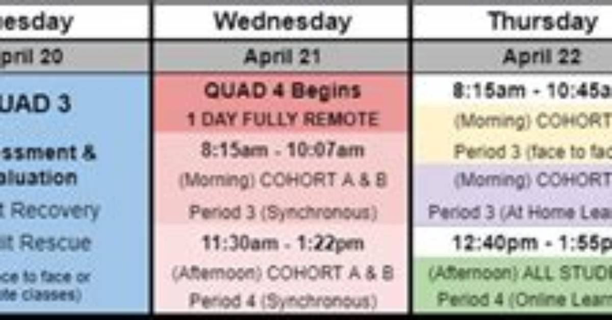 When Does Quadmester 3 End?