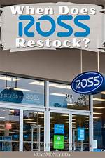 When Does Ross Restock
