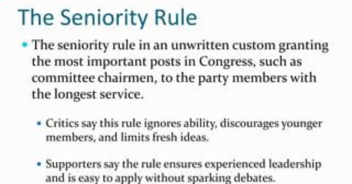 When Does Seniority Rule Apply?
