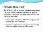 When Does Seniority Rule Apply?