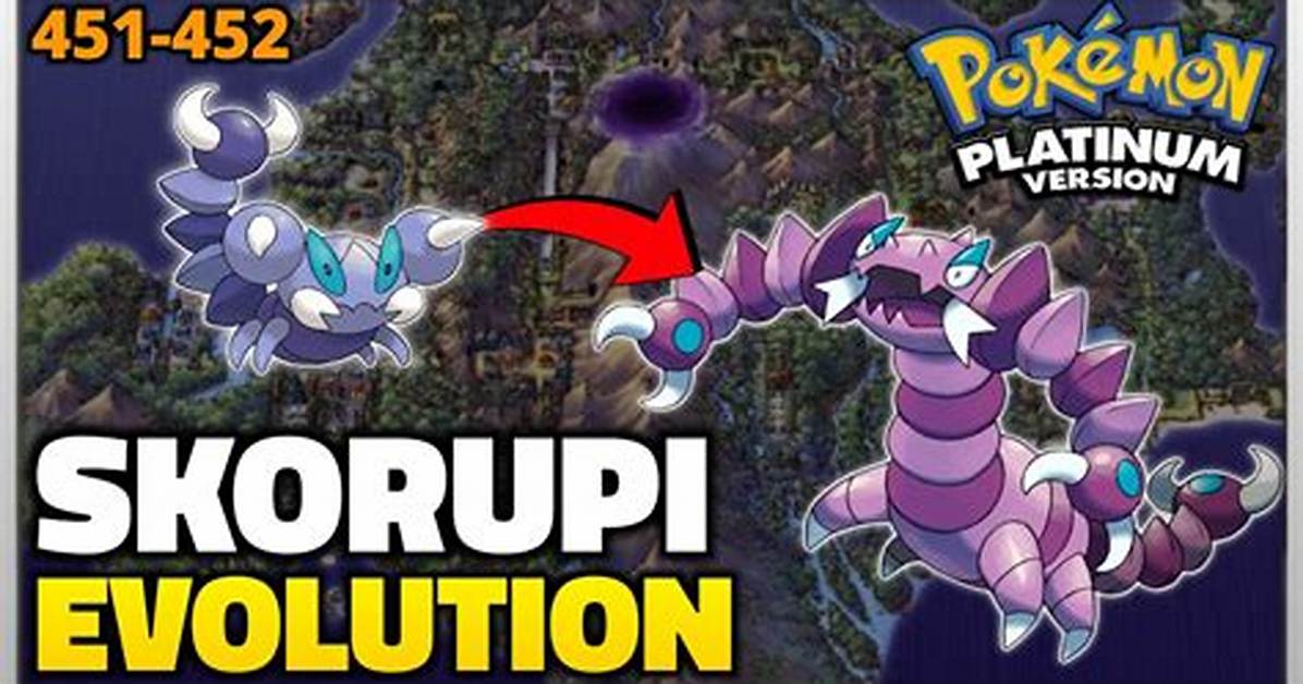 When Does Skorupi Evolve