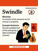 When Does Swindler Mean?