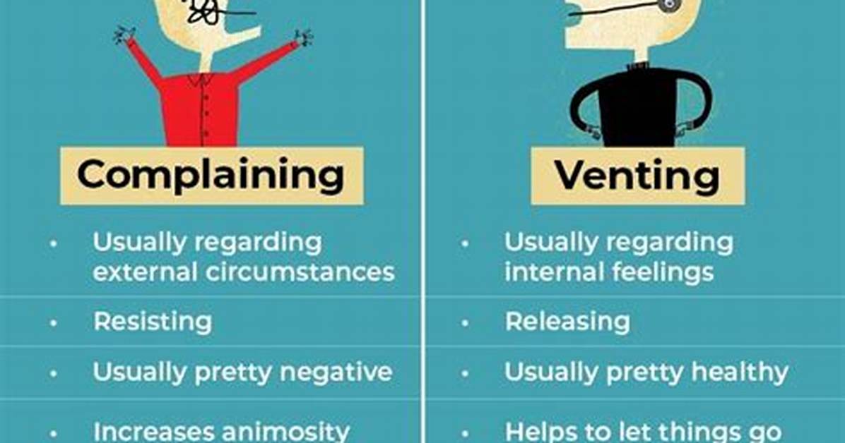 When Does Venting Become Complaining?
