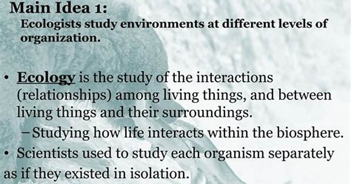 When Ecologists Study Communities They Study?