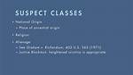 When Is a Classification Suspect?