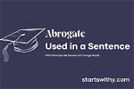 When Is Abrogate Used?