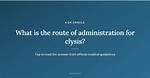 When Is Clysis Used?