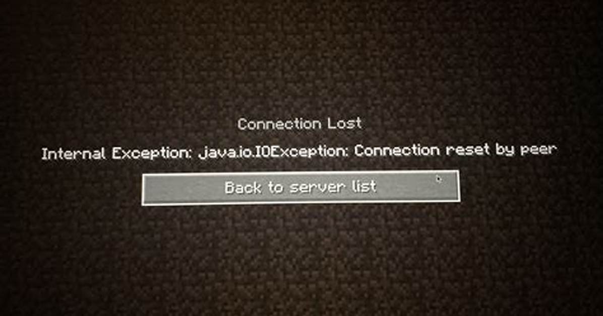 When Is "Java. Io. Ioexception: Connection Reset by Peer" Thrown?