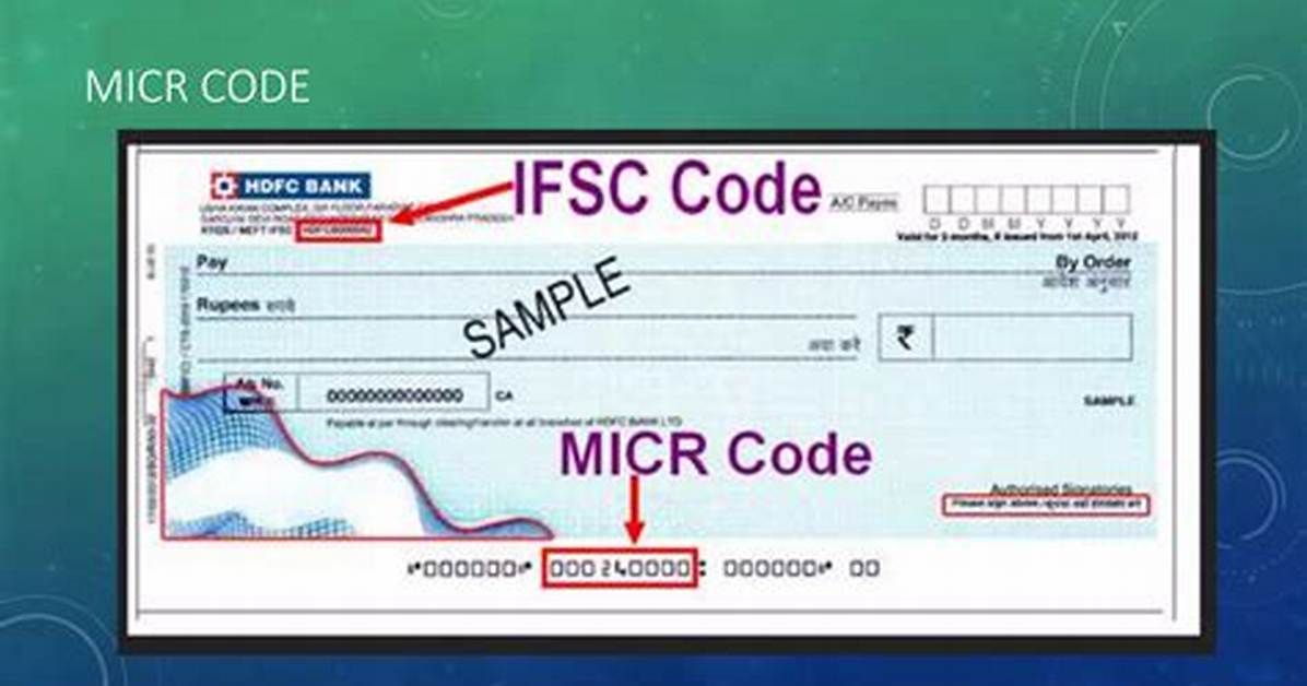 When Is Micr Code Used?
