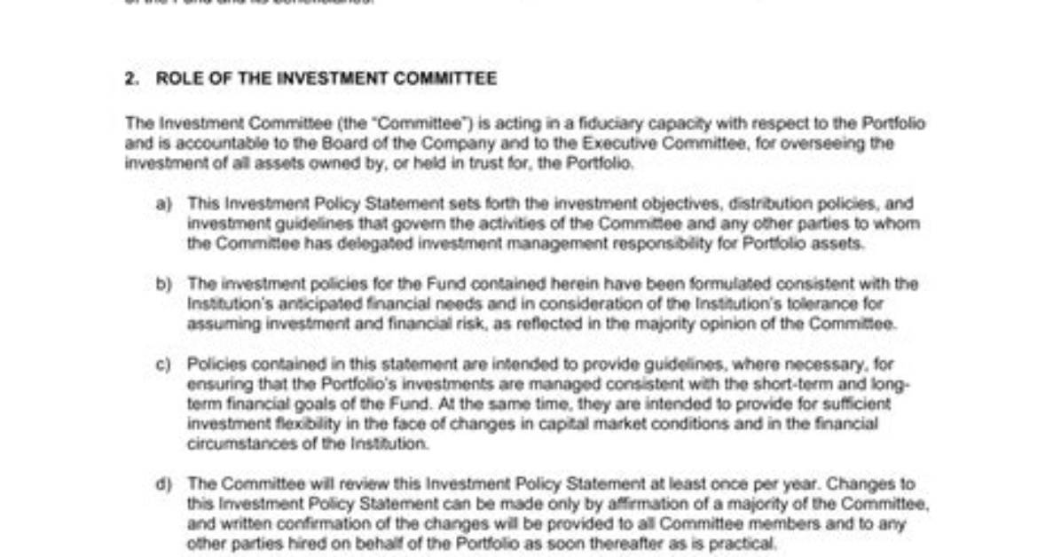 When Is Policy Statement?