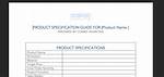 When Is Product Specification?