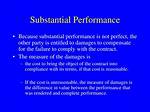 When Is Substantial Performance?