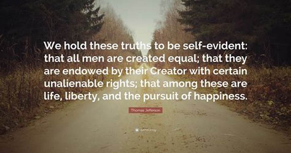 When It Becomes Self Evident?