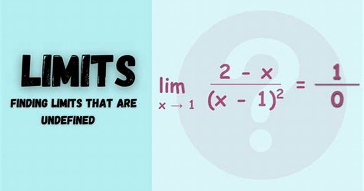 When Limit Is Undefined?