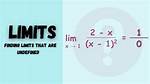 When Limit Is Undefined?
