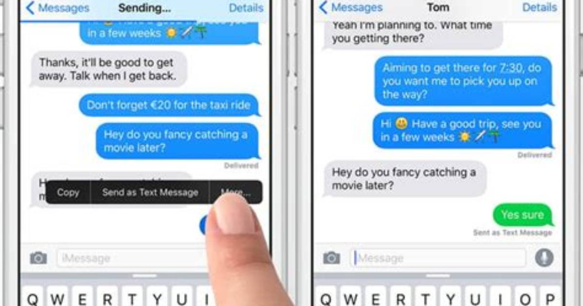 When Message Is Sent as Text?