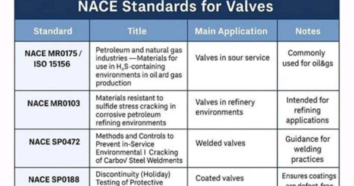 When Nace Is Applicable?