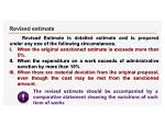 When Revised Estimate Is Prepared?