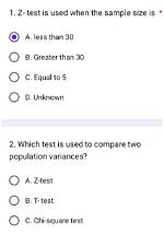 When Sample Size Is Less Than 30?