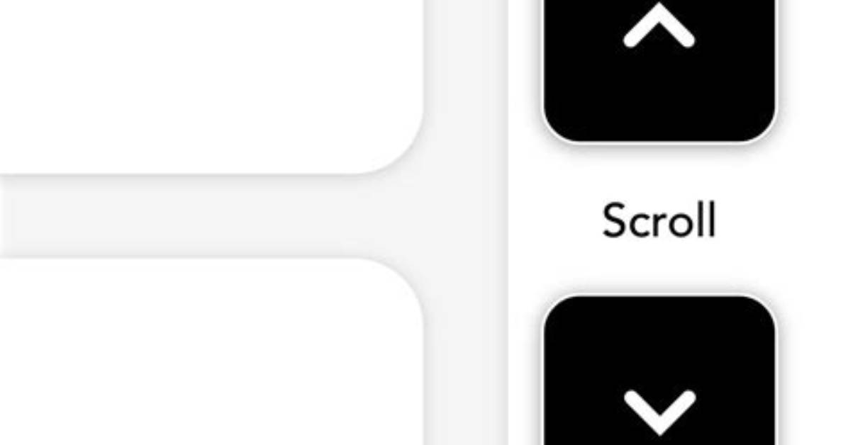 When Scroll Buttons Are Used?