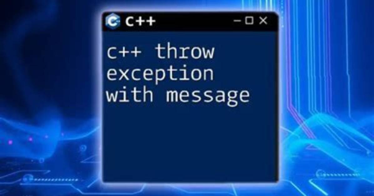 When Should a Program Throw an Exception in C++?