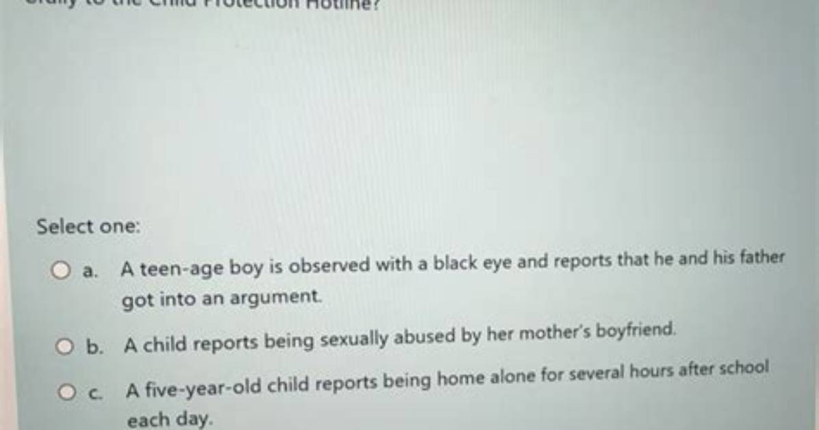 When Should Neglect Be Reported?