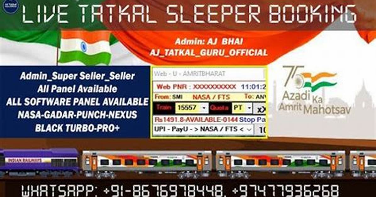 When Sleeper Tatkal Opens?