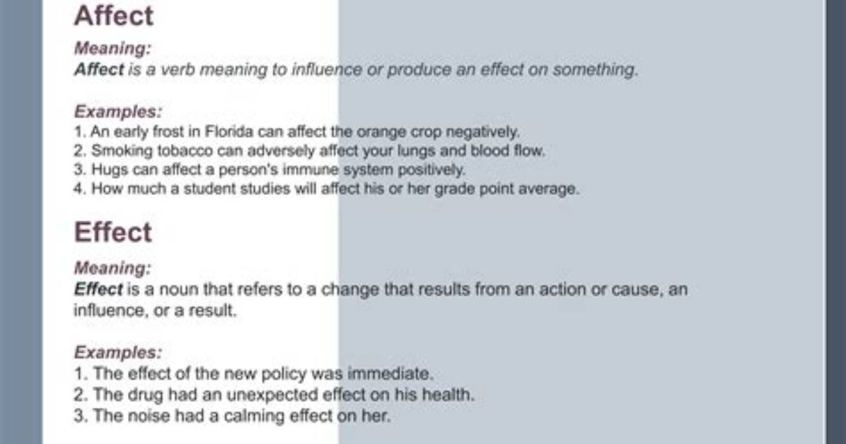 When Something Is Adversely Affect?