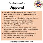 When Something Is Appended?