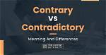 When Something Is Contradictory?
