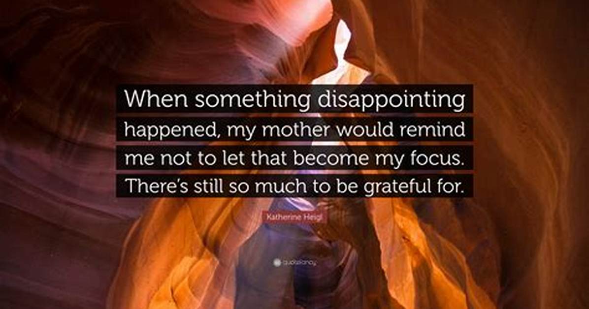 When Something Is Disappointing?
