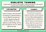 When Something Is Dualistic?