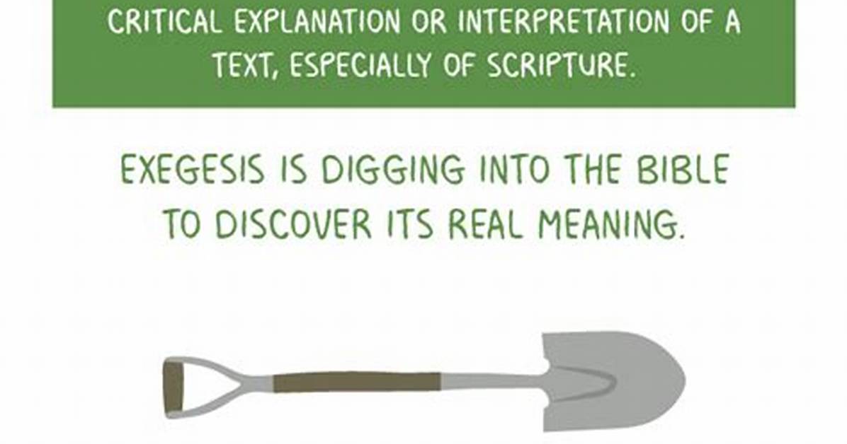 When Something Is Exegesis?
