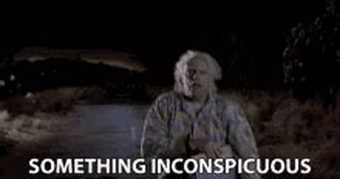 When Something Is Inconspicuous?
