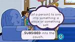 When Something Is Subsided?