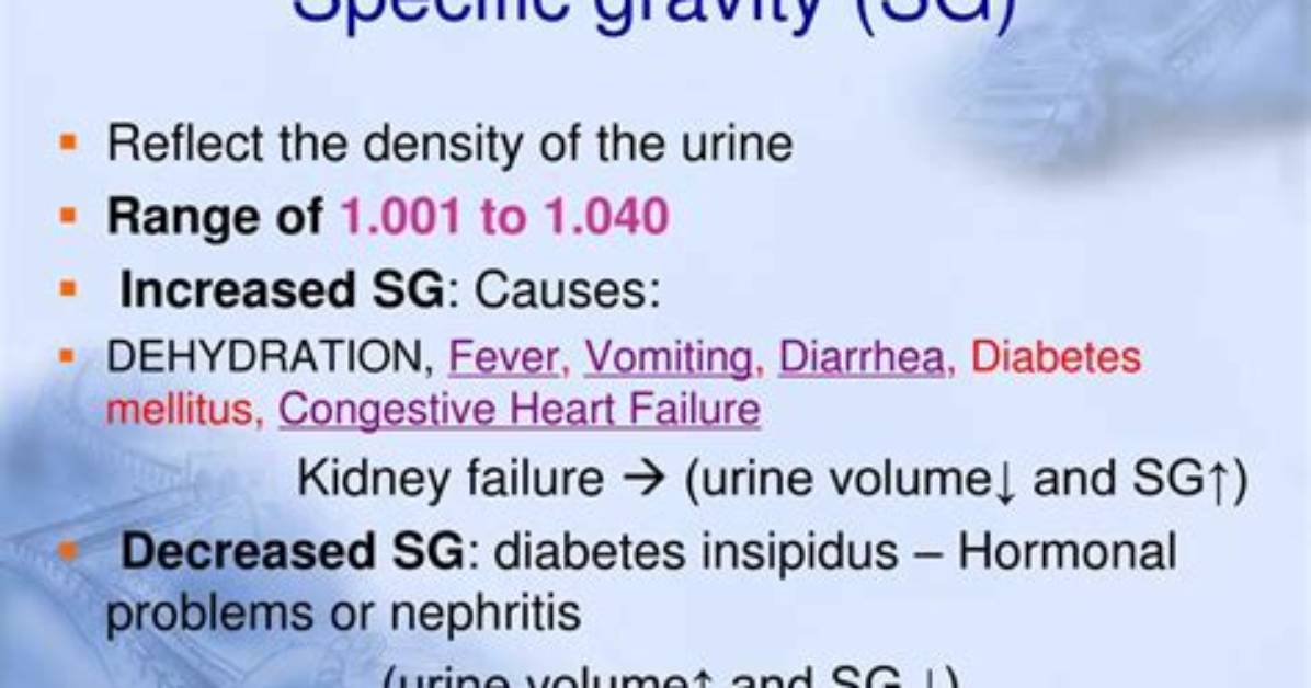When Specific Gravity Is Low?