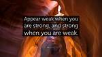 When Strong Appear Weak?