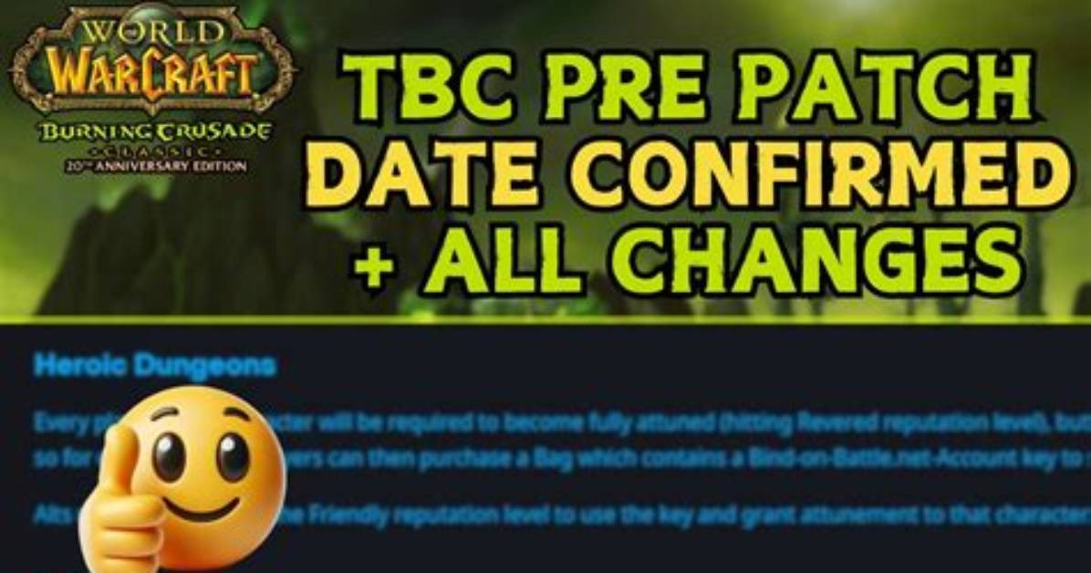 When Tbc Pre Patch?