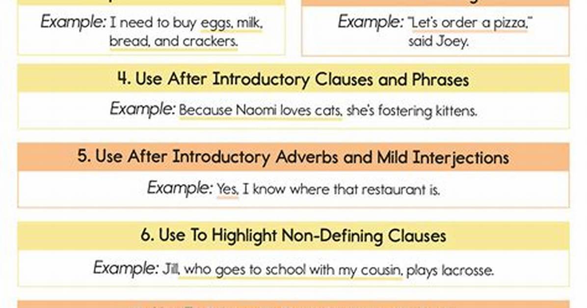 When to Put a Comma?