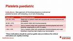 When to Replete Platelets?