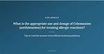 When to Use Celestamine?
