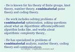 When to Use Combinatorial?