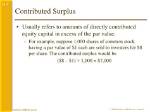 When to Use Contributed Surplus?