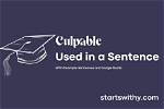 When to Use Culpable?