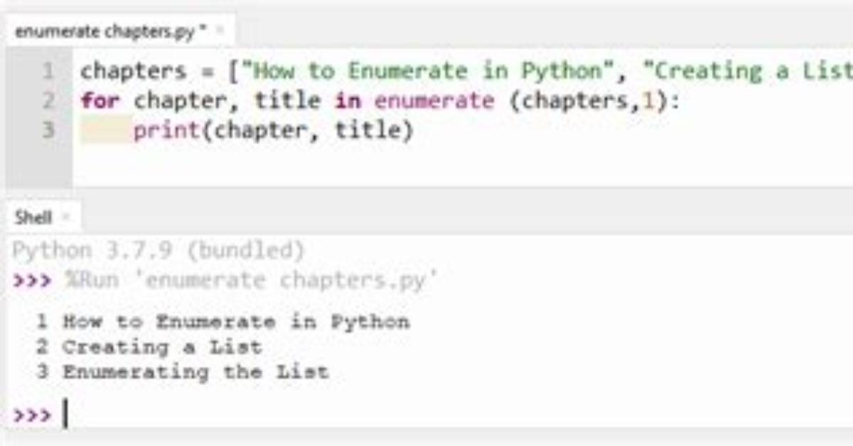 When to Use Enumerate in Python?