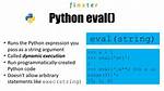 When to Use Eval in Python?