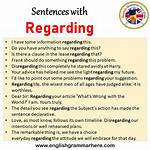 When to Use Regarding?