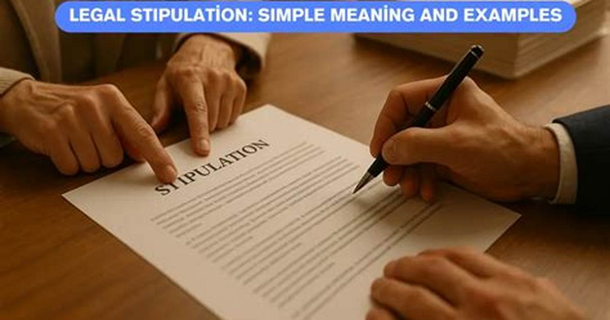 When to Use Stipulation?